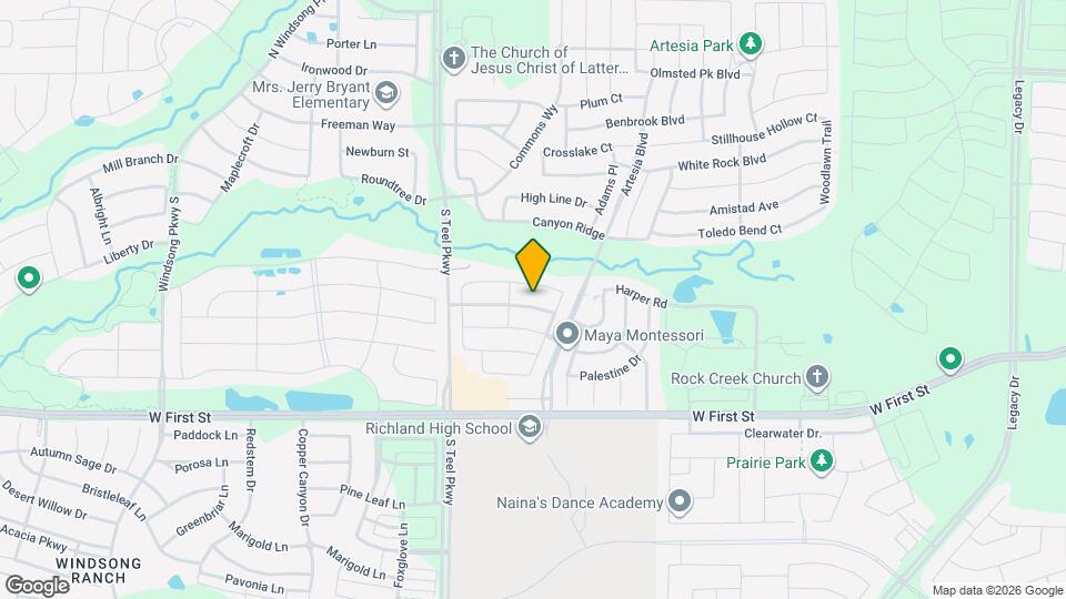 16017 Perdido Creek Trail Map and Location Details