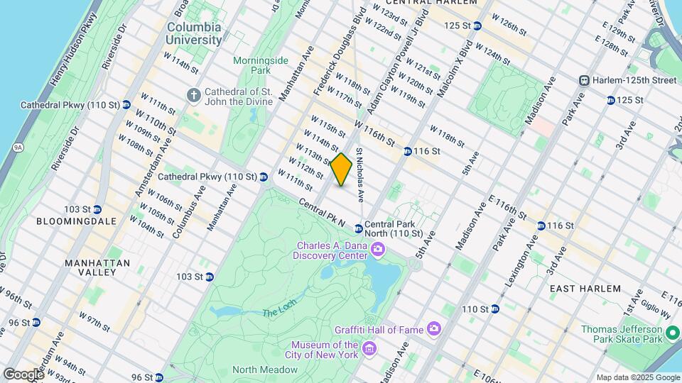 132 W 112th St Map and Location Details