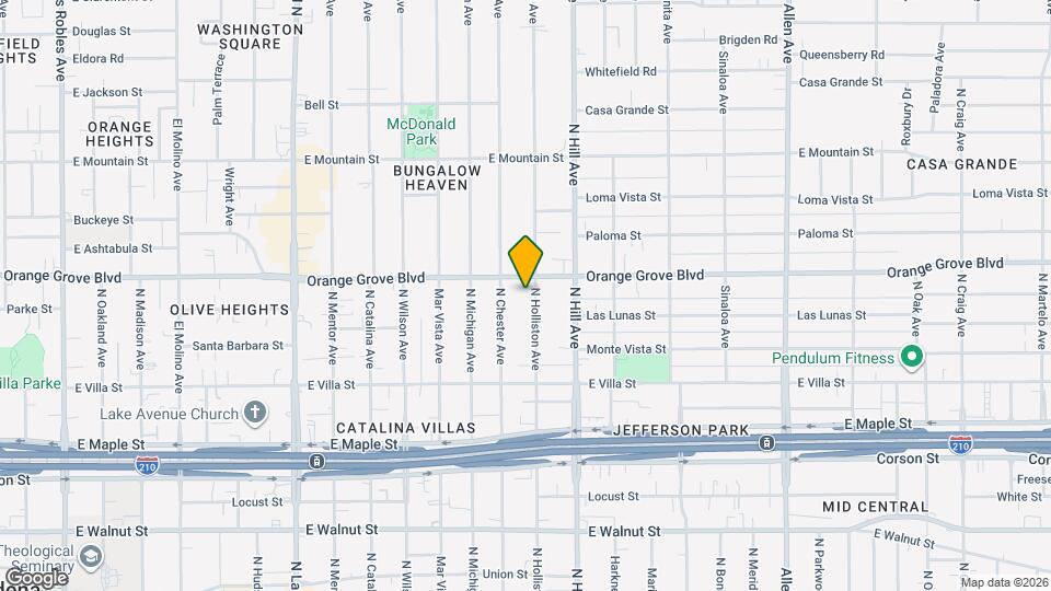 1310 E Orange Grove Blvd, Unit 320 Map and Location Details