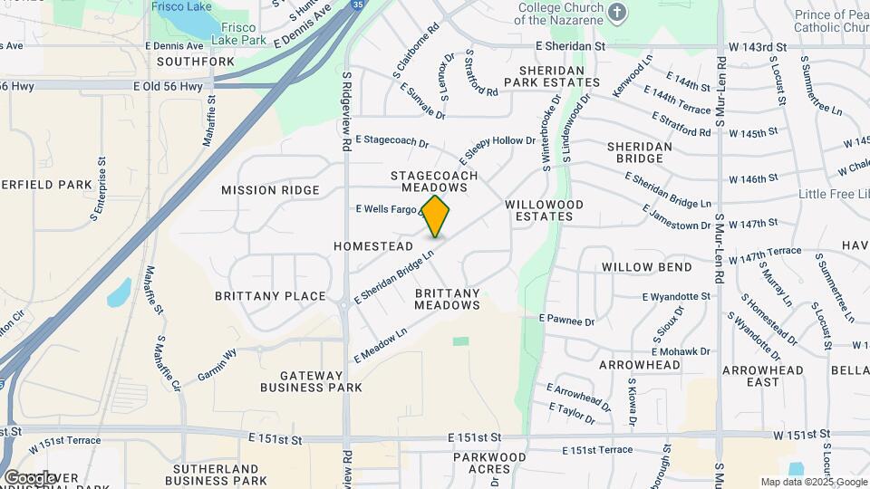 1432 E Sheridan Bridge Ln Map and Location Details