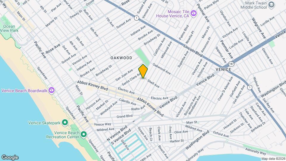 656 California Ave Map and Location Details