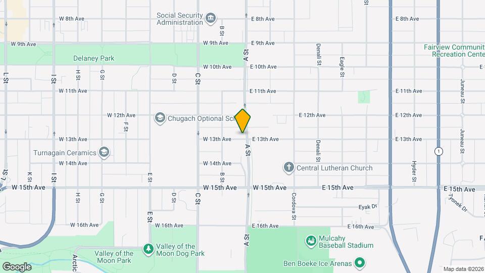 101 W 13th Ave, Unit 102 Map and Location Details