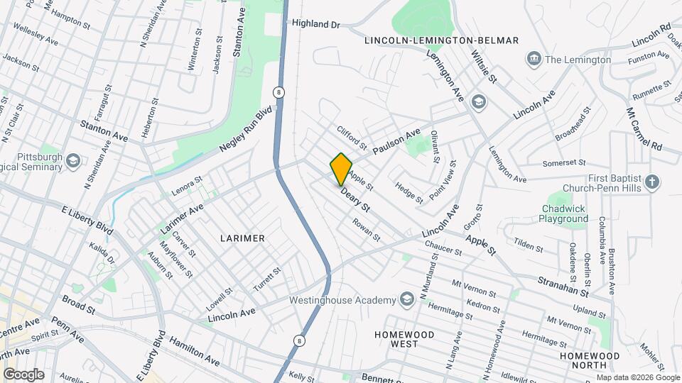 6534 Deary St Map and Location Details