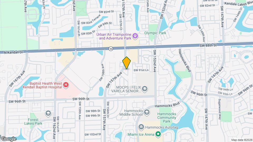 9124 SW 156th Ct Map and Location Details