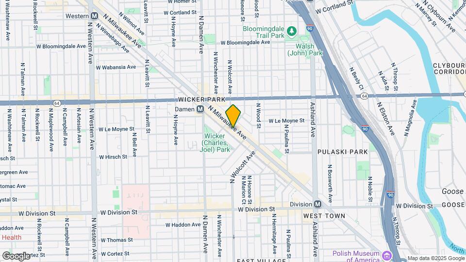 1466 N Milwaukee Ave Mapa y Detalles de la Ubicación