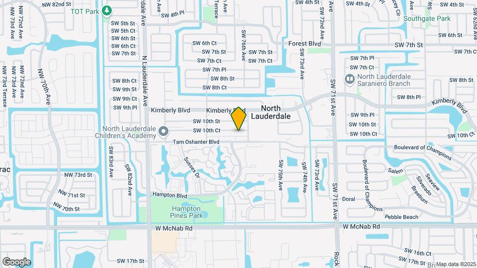 7620 SW 10th Ct Map and Location Details