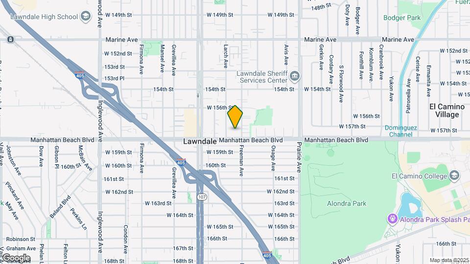 15721 Freeman Ave Map and Location Details