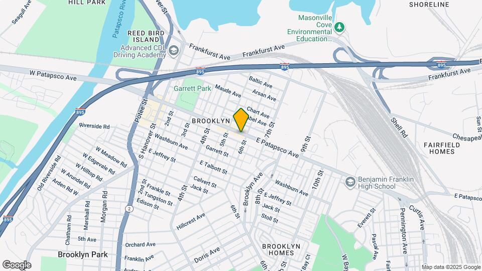 533 E Patapsco Ave, Unit A Map and Location Details