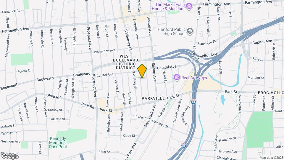 74 Chadwick Ave Map and Location Details