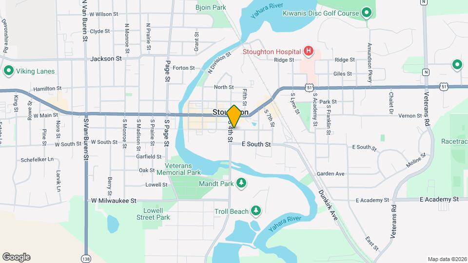 307 E Jefferson St Map and Location Details