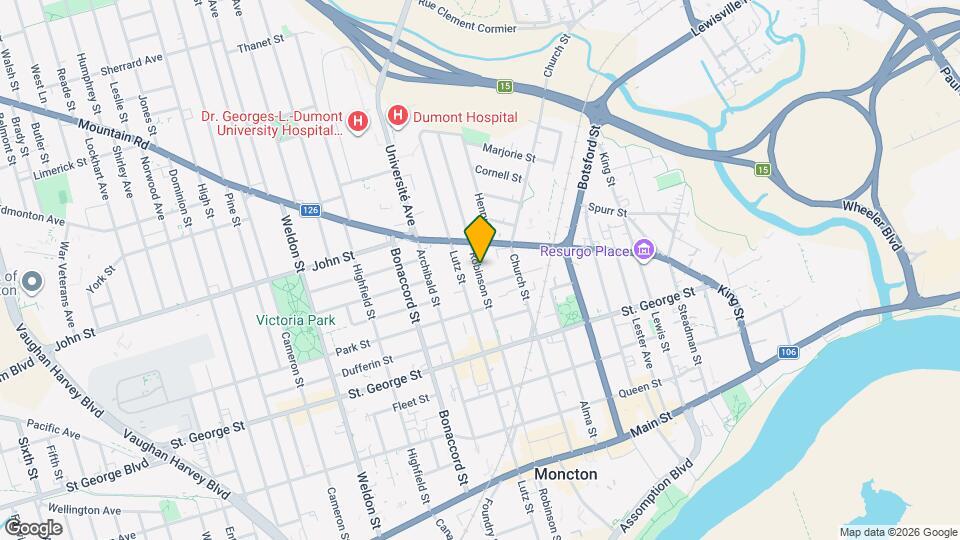 365 Robinson St Map and Location Details