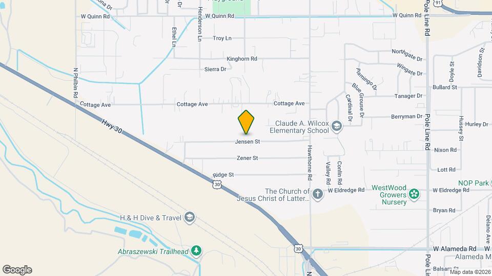 1426 Jensen St Map and Location Details