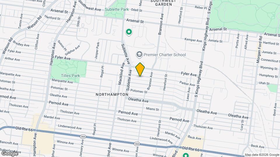 5242 Parker Ave Map and Location Details