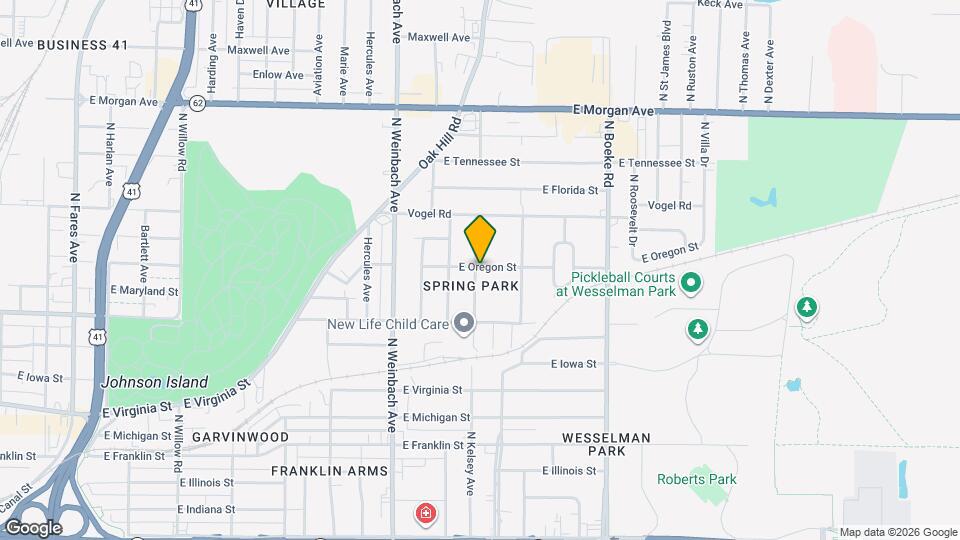 925 N Kelsey Ave Map and Location Details