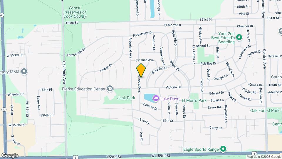 15435 Orogrande Dr Map and Location Details