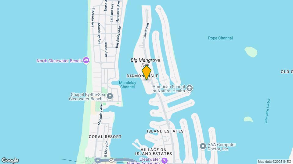 650 Island Way Map and Location Details