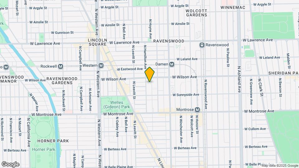 4537 N Hamilton Ave, Unit 1w Map and Location Details