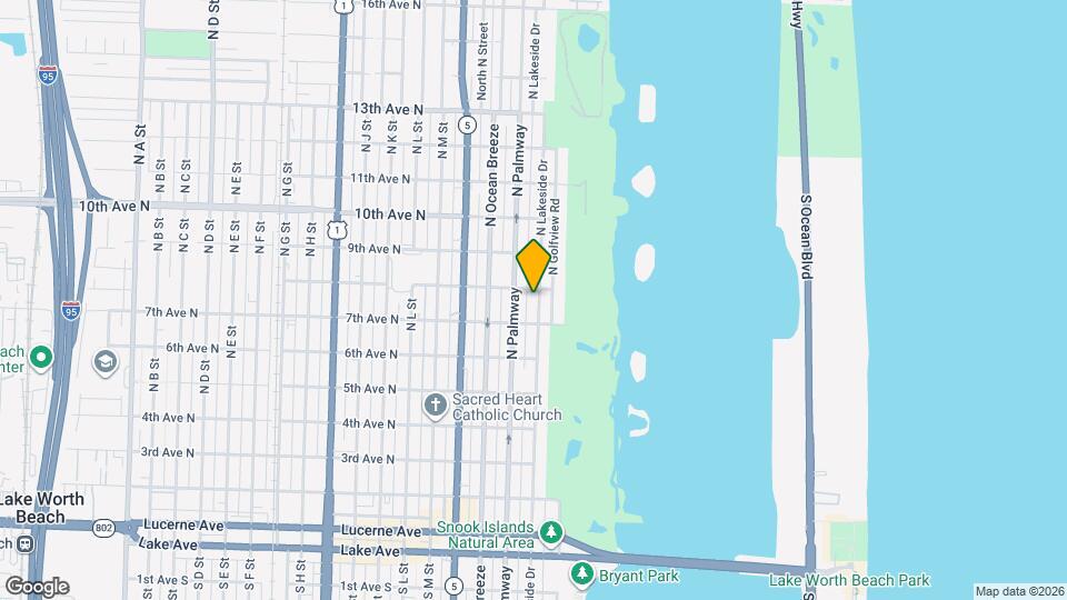 721 N Lakeside Dr Map and Location Details