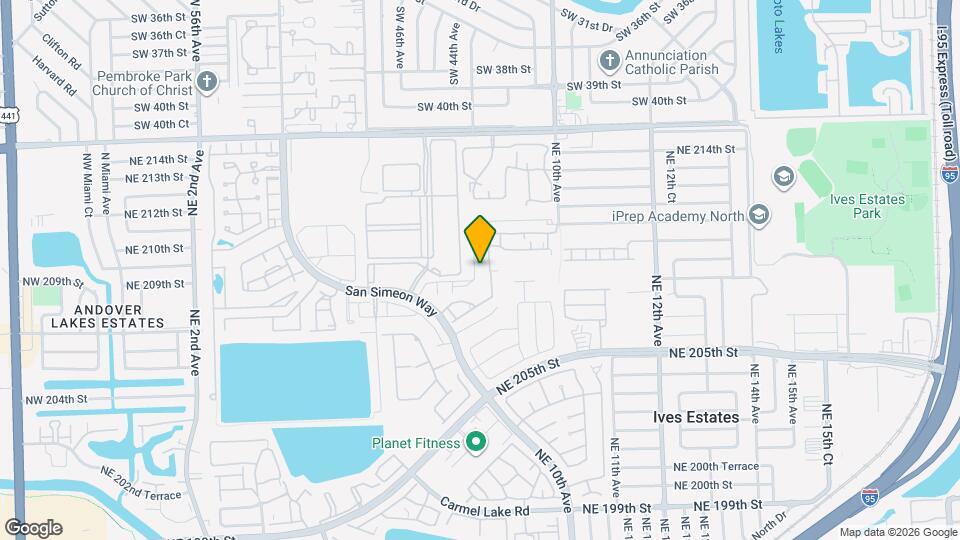 20917 NE 8th Ave Map and Location Details