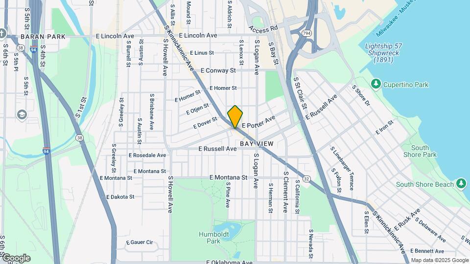 2645 S Kinnickinnic Ave Map and Location Details