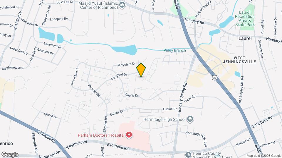 8602 Springwater Dr Map and Location Details