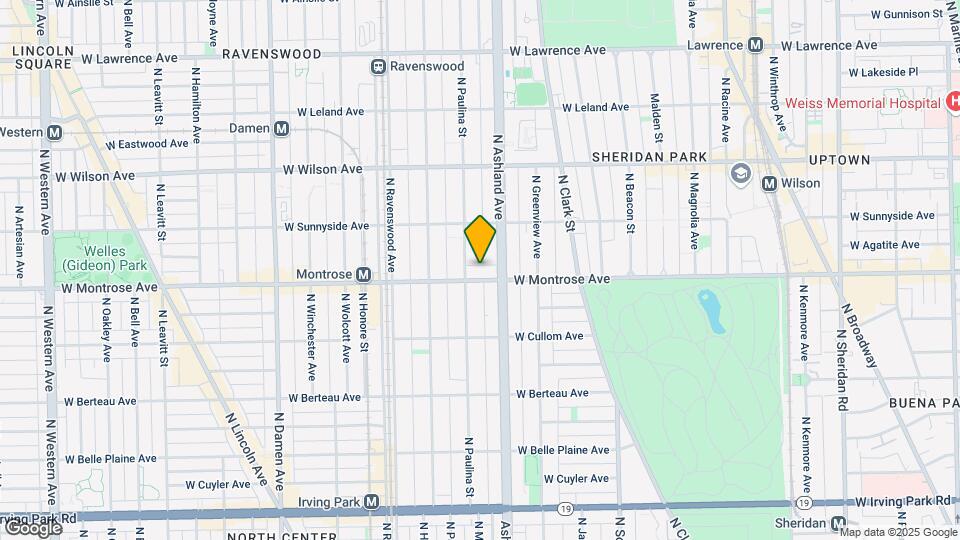 1626 W Montrose Ave Map and Location Details
