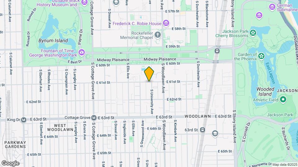 6100-6102 S University Ave Map and Location Details