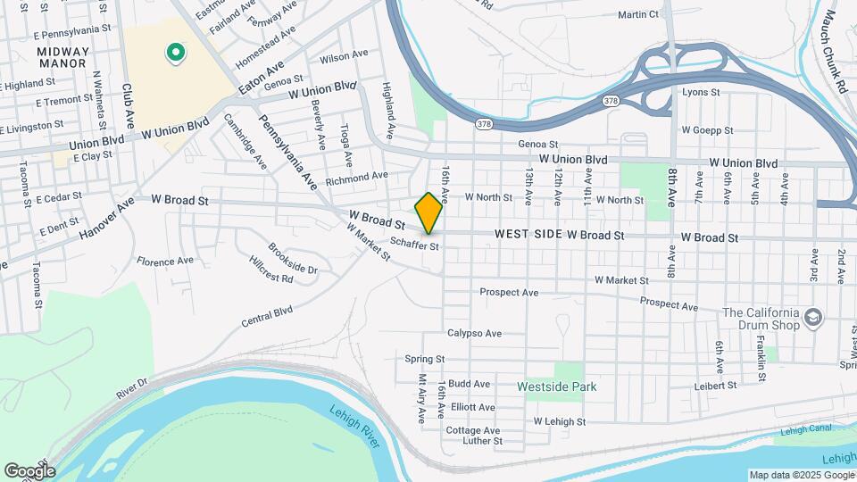 1719 W Broad St Mapa y Detalles de la Ubicación