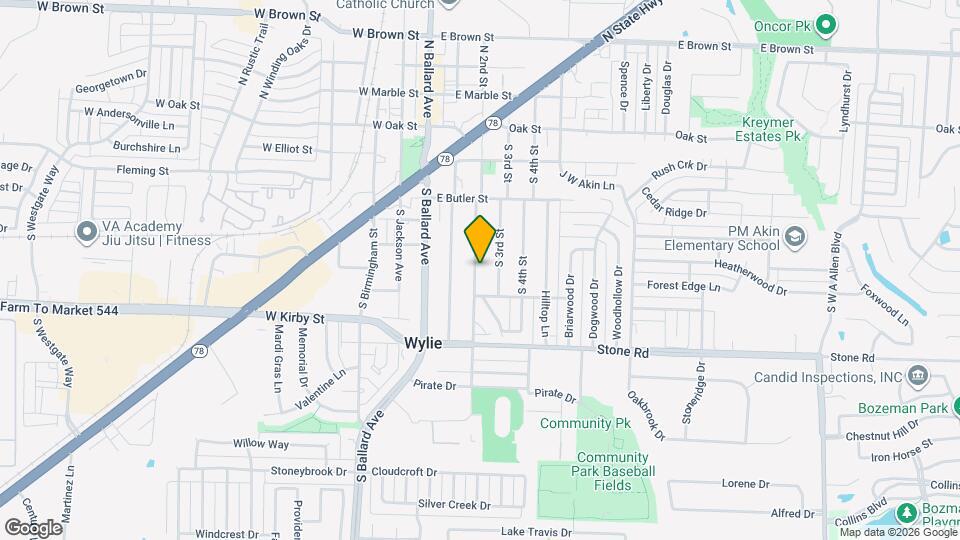 329 S 2nd St Map and Location Details