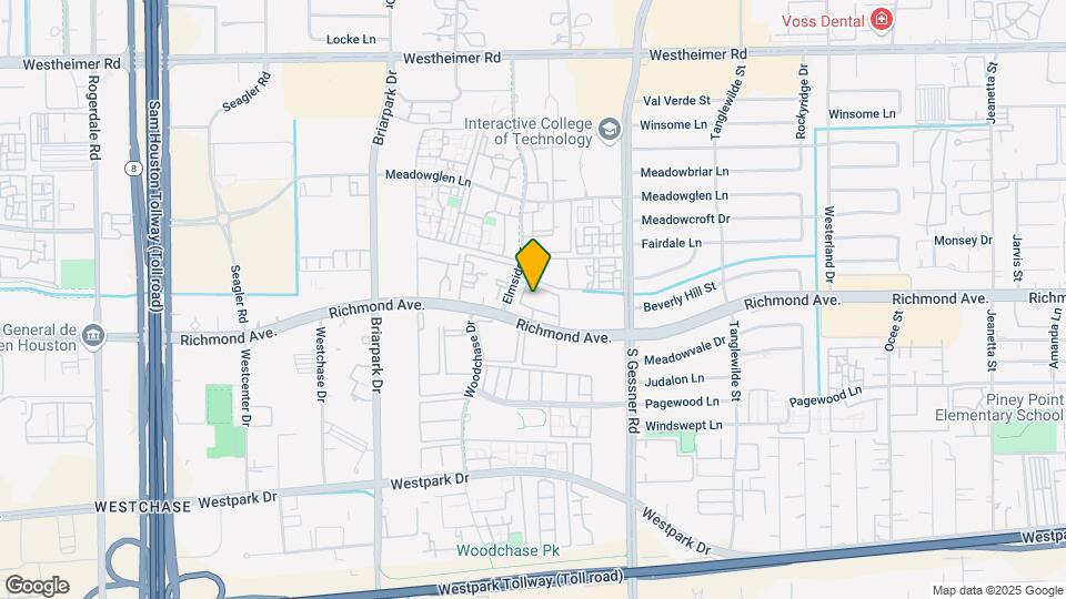 9850 Richmond Ave. Map and Location Details