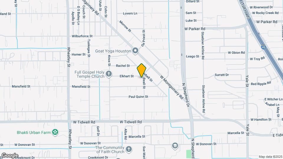 5931 Beall St Map and Location Details