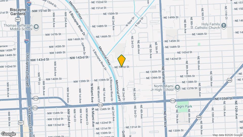 14052 NE 2nd Ct Map and Location Details