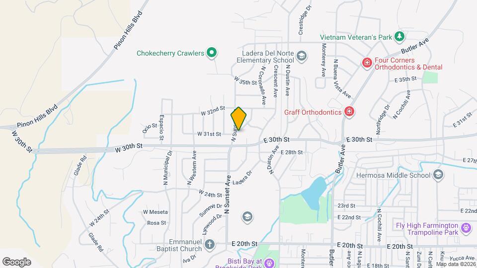 3008 N Sunset Ave Map and Location Details