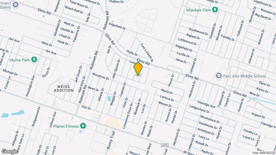 3905 Bolivar Dr Map and Location Details