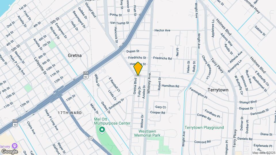 1536 Stumpf Blvd Map and Location Details