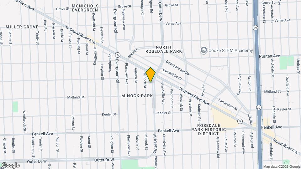 Residence at Outer Drive Mapa y Detalles de la Ubicación