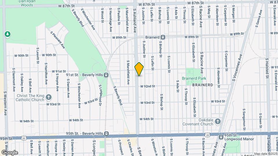 9141-9147 S Ashland Ave Mapa y Detalles de la Ubicación