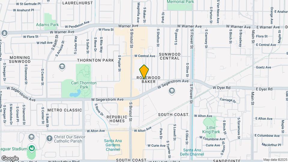 2702 S Baker St Map and Location Details