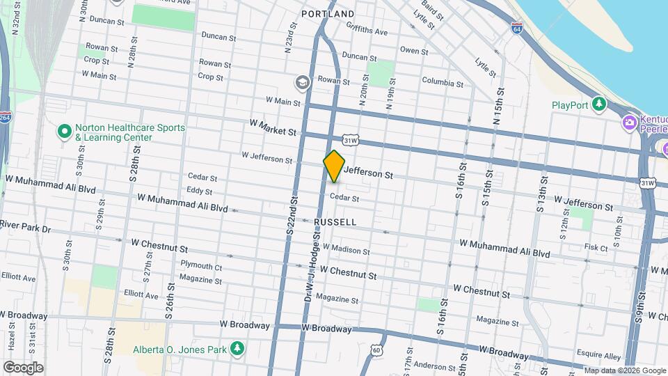 406 S 20th St Map and Location Details
