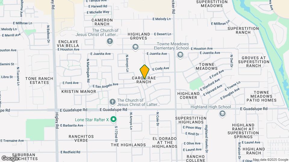 3798 E Encinas Ave Map and Location Details