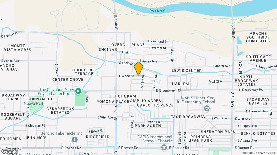 1721 E Wood St Map and Location Details