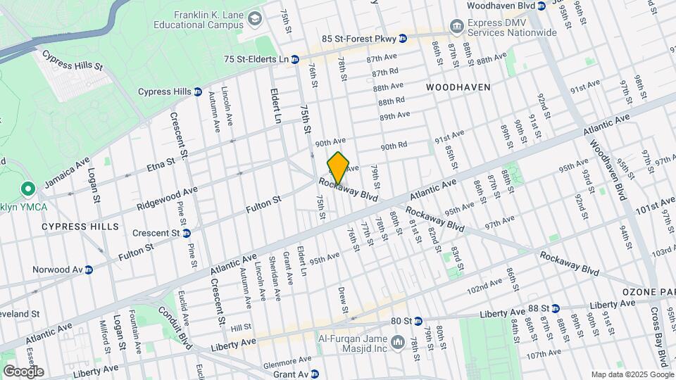 7608 Rockaway Blvd Mapa y Detalles de la Ubicación