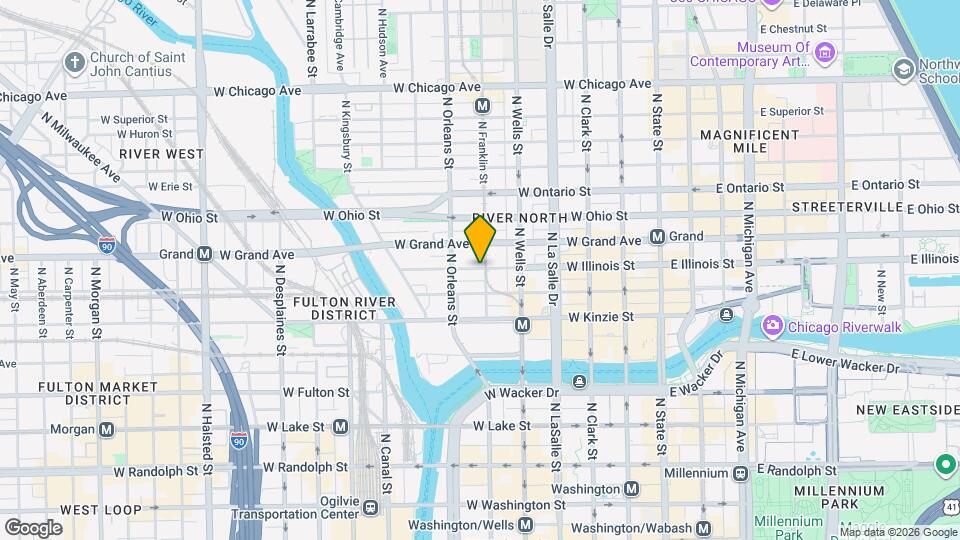 289 W Illinois St Map and Location Details