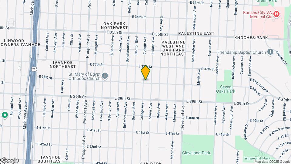 3745 College Ave Map and Location Details