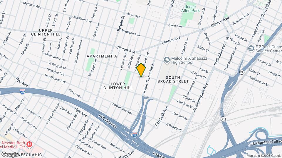 166 Ridgewood Ave Map and Location Details