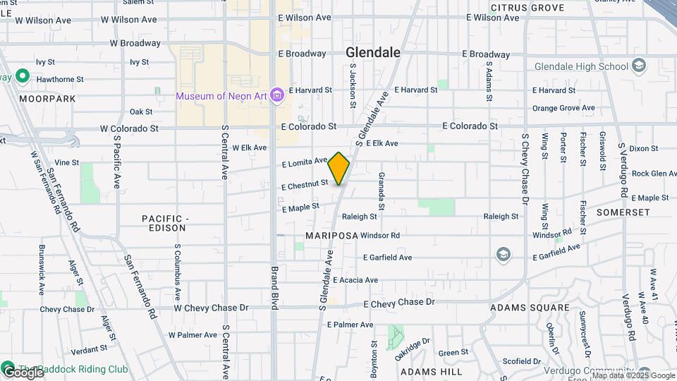 615 S Glendale Ave Mapa y Detalles de la Ubicación
