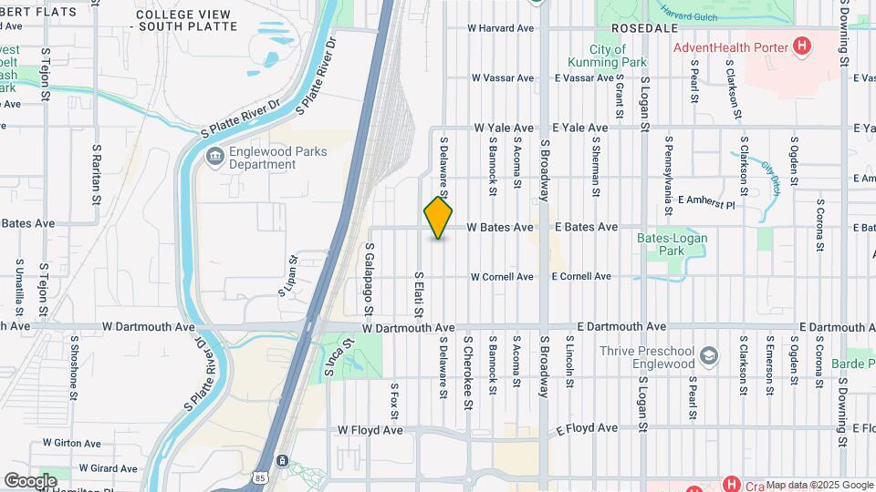 2937 S Delaware St Map and Location Details
