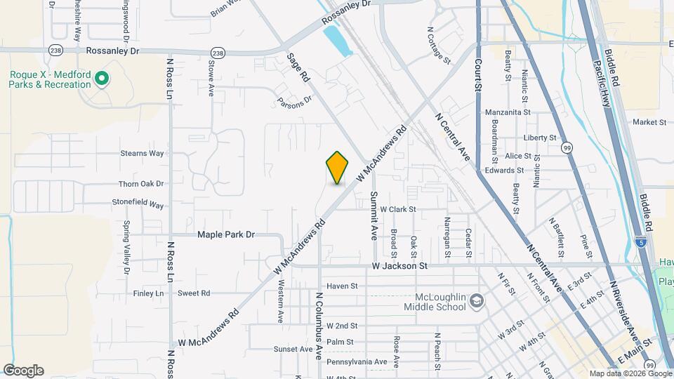 726 W McAndrews Rd Map and Location Details