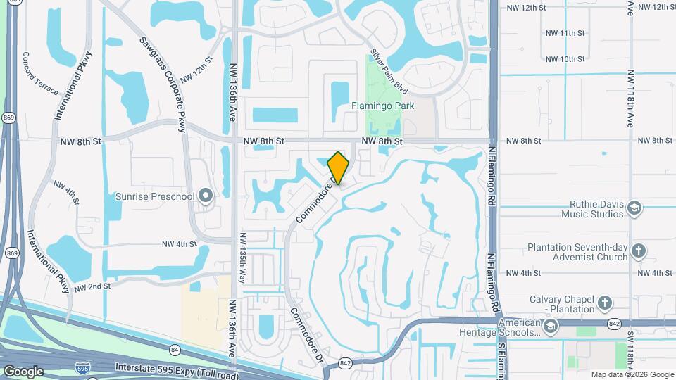 13290 NW 7th St Map and Location Details
