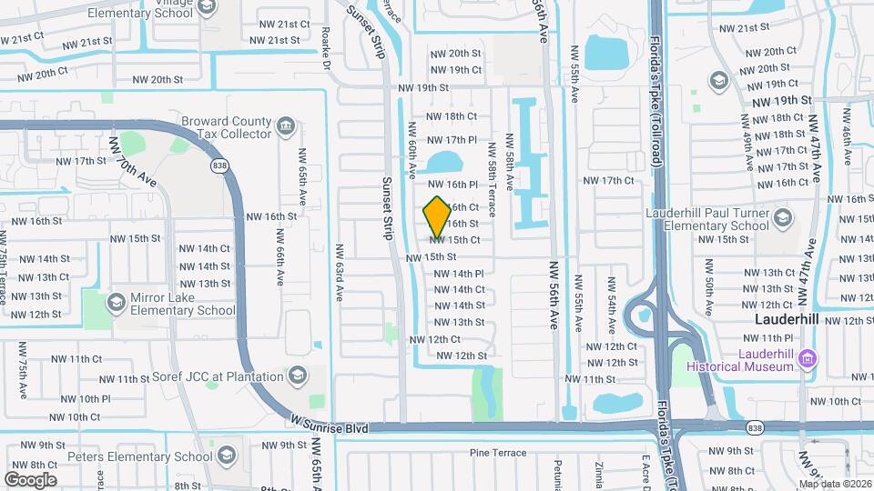 5966 NW 15th Ct Map and Location Details
